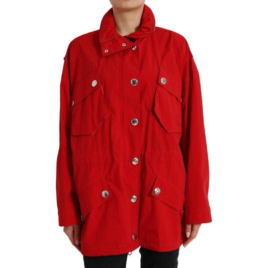 Dolce & Gabbana Elegant Red Long Sleeve Jacket Dolce & Gabbana