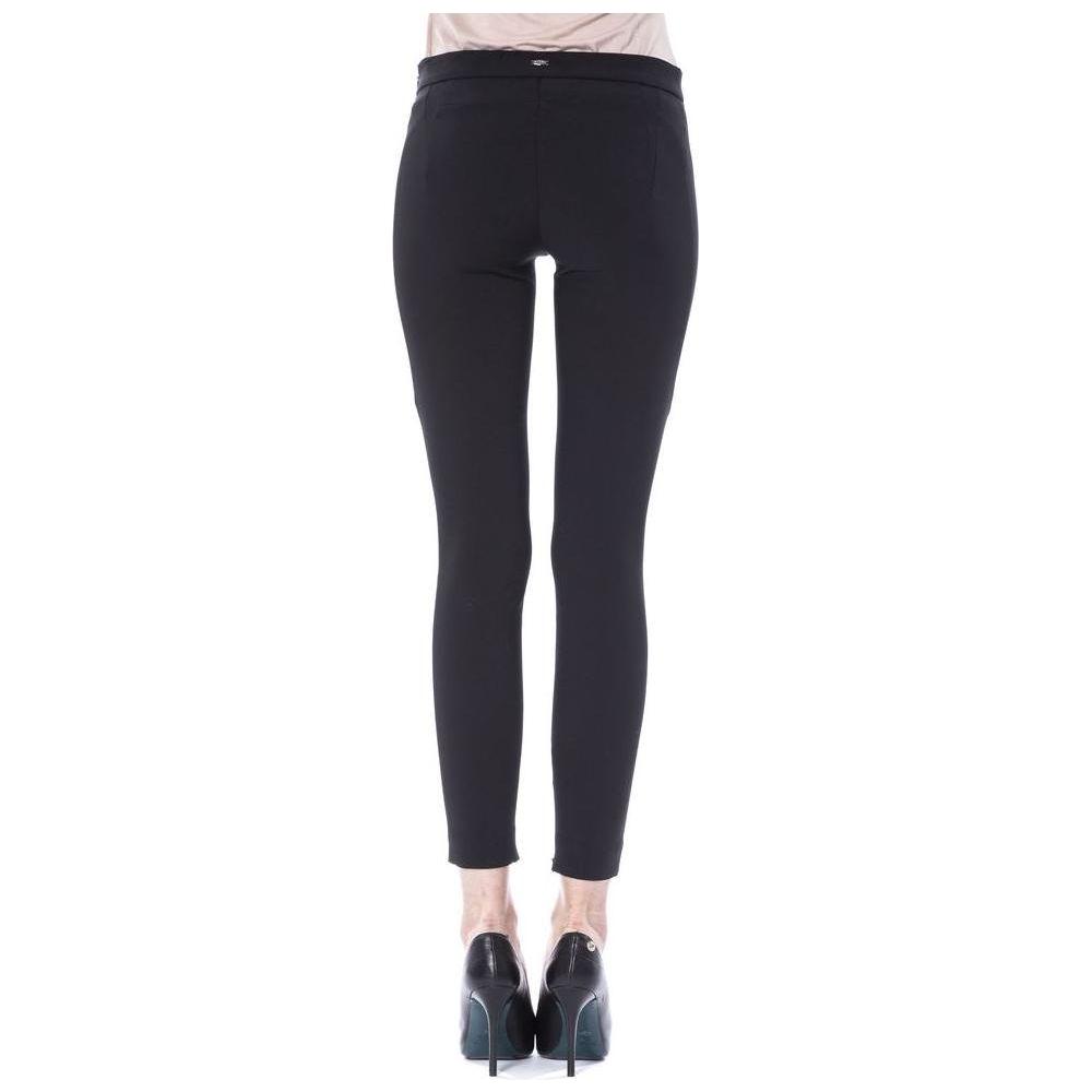 BYBLOS Black Polyester Women Pants BYBLOS Dark Slate Gray