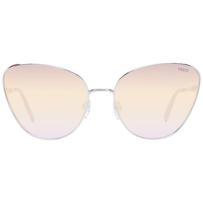 Emilio Pucci Silver Metal Sunglasses