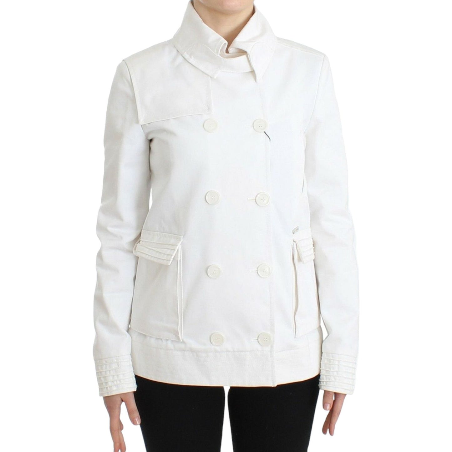 GF Ferre Chic Double Breasted Cotton Jacket Coats & Jackets GF Ferre