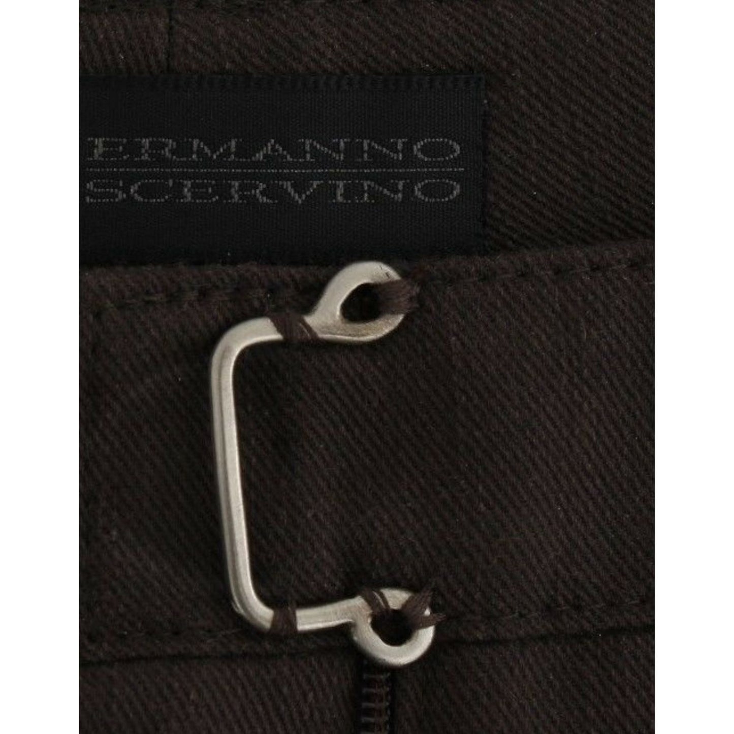 Ermanno Scervino Chic Brown Cotton Dress Pants Ermanno Scervino