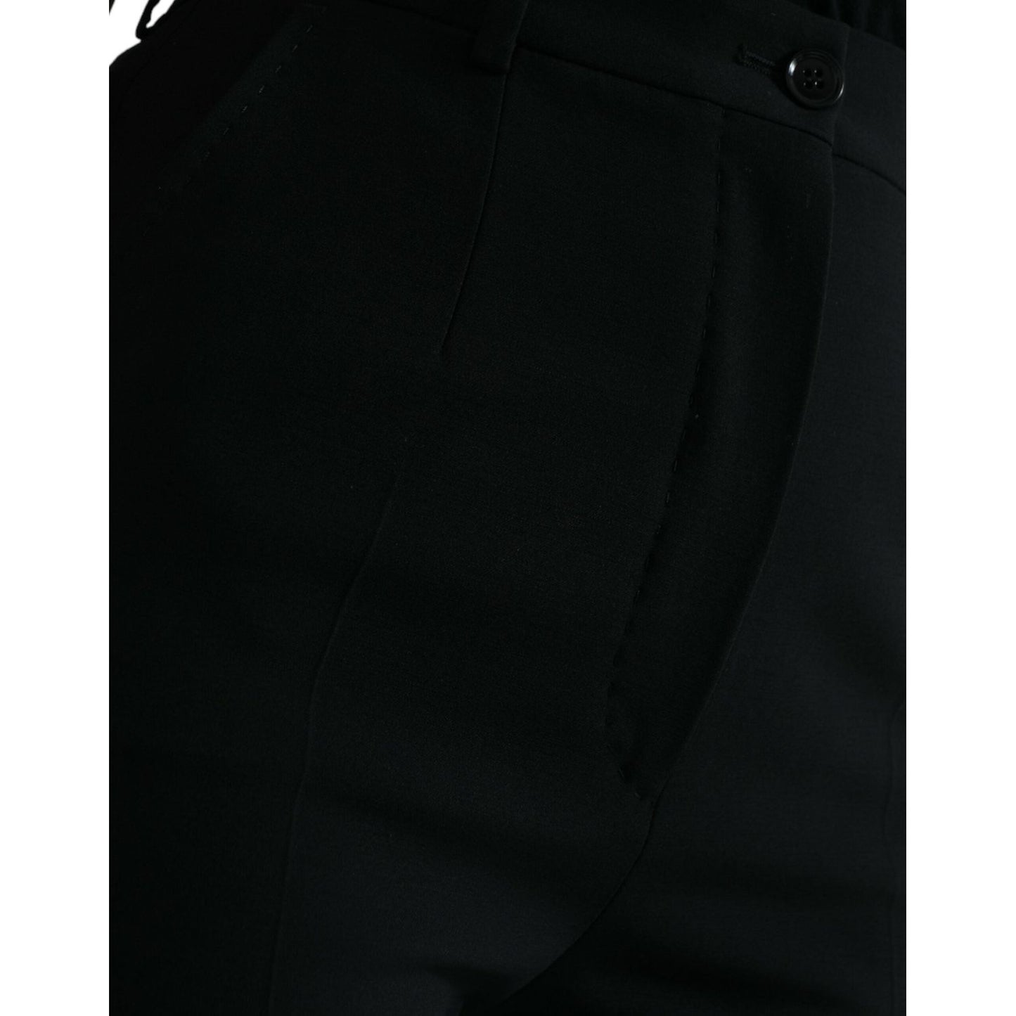 Dolce & Gabbana Elegant High Waist Tapered Wool Pants Dolce & Gabbana