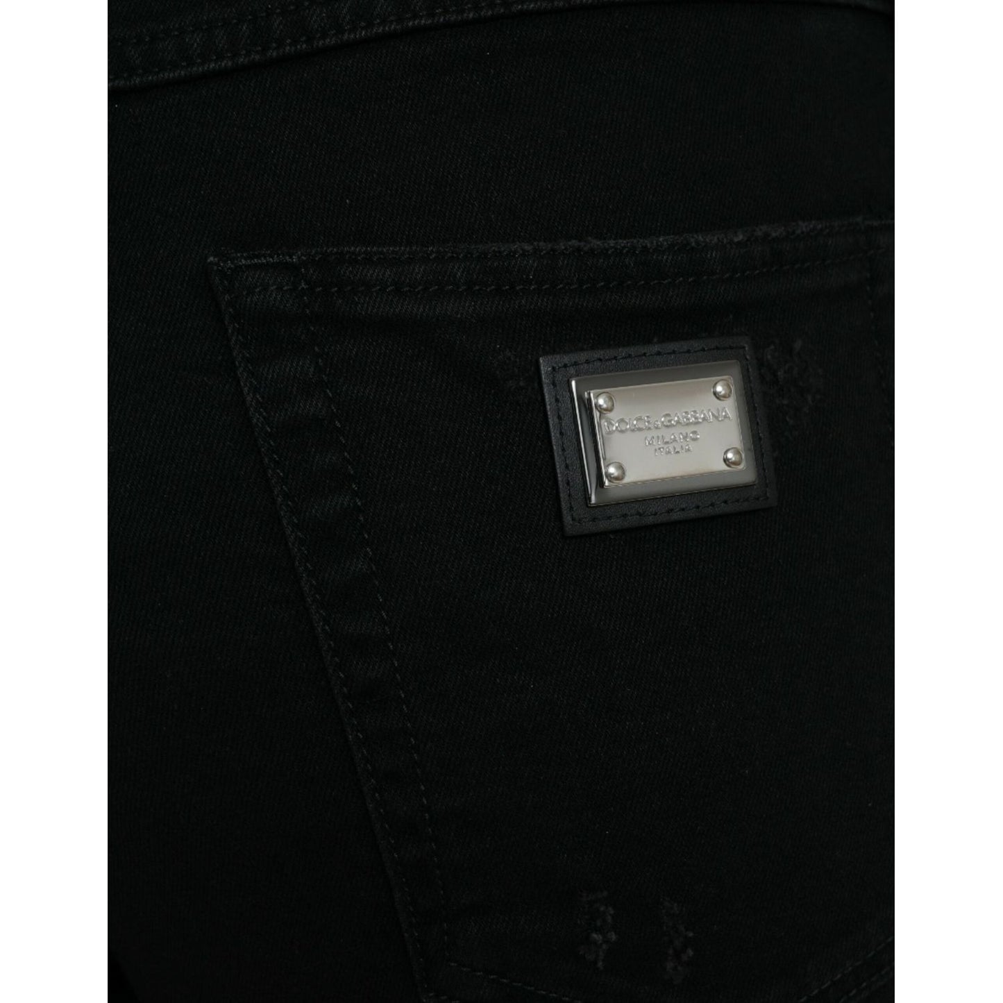 Dolce & Gabbana Elegant High Waist Black Stretch Jeans Dolce & Gabbana