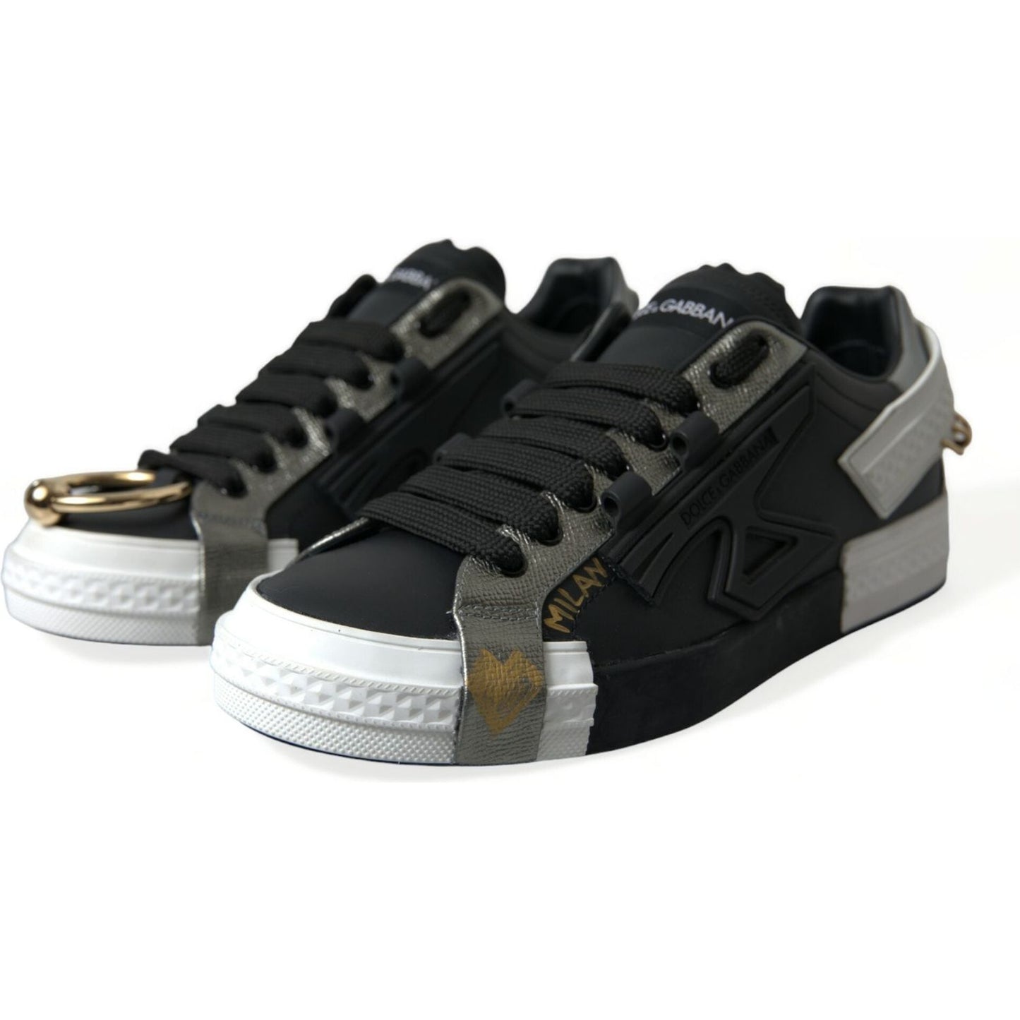 Dolce & Gabbana Elegant Calfskin Low Top Sneakers Dolce & Gabbana