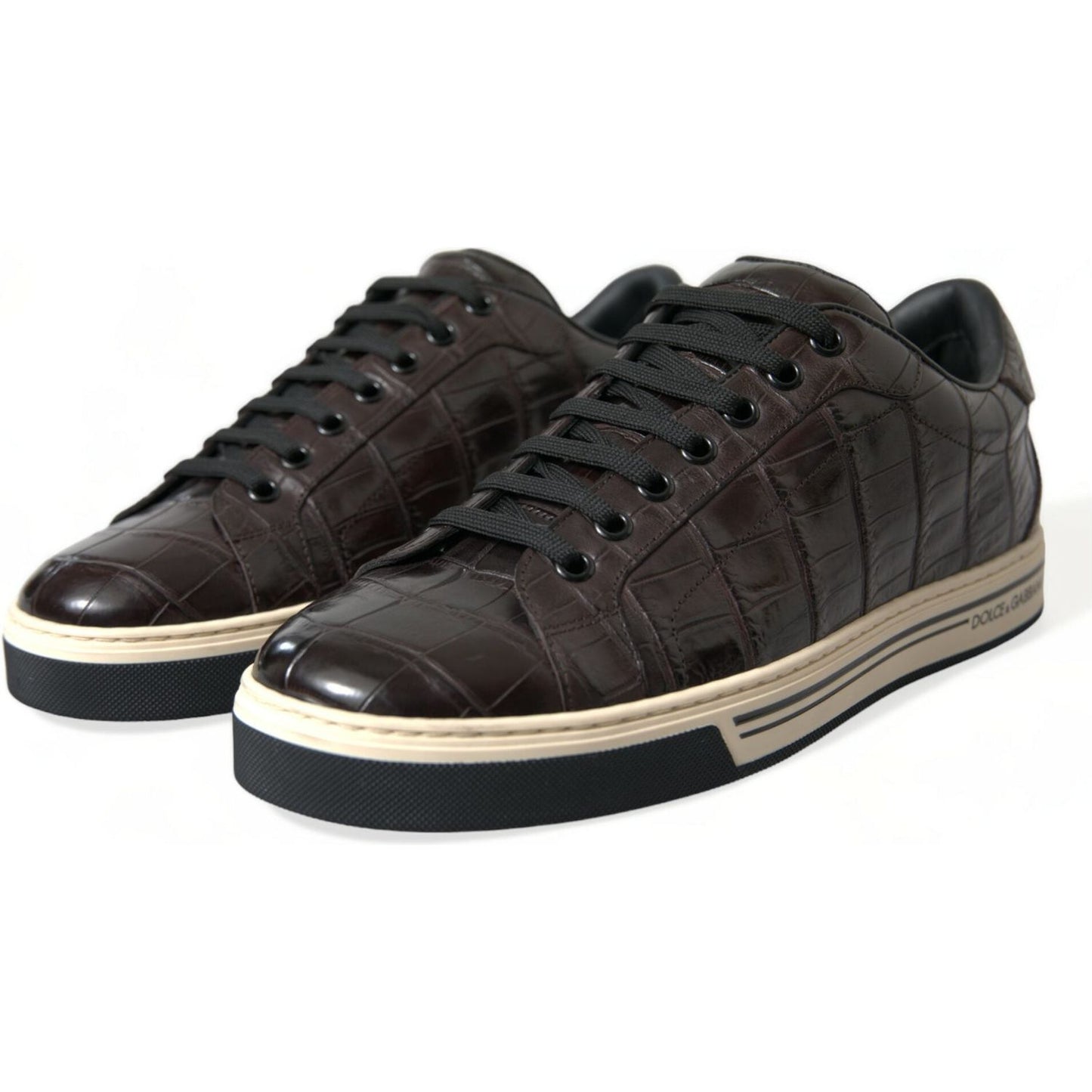 Dolce & Gabbana Elegant Exotic Leather Low-Top Sneakers Dolce & Gabbana