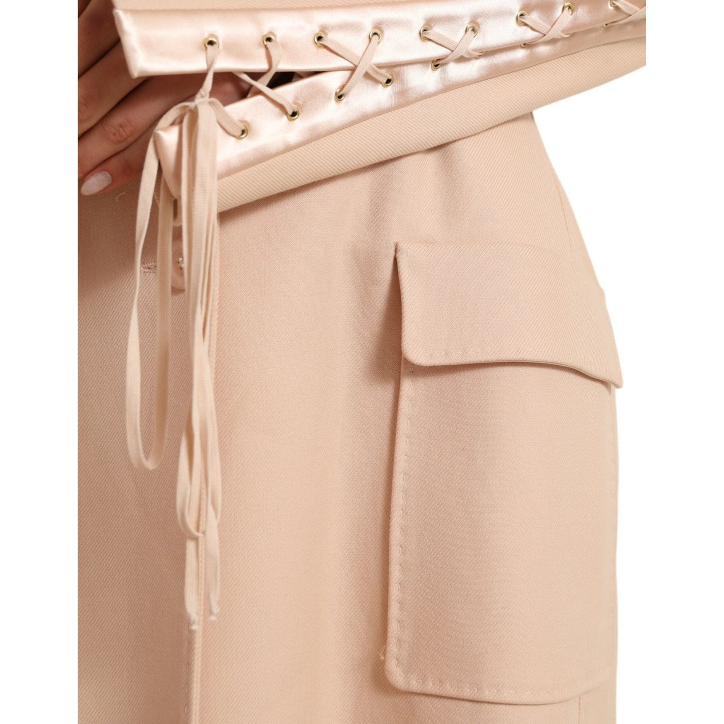 Dolce & Gabbana Elegant Beige Single-Breasted Trench Coat Dolce & Gabbana