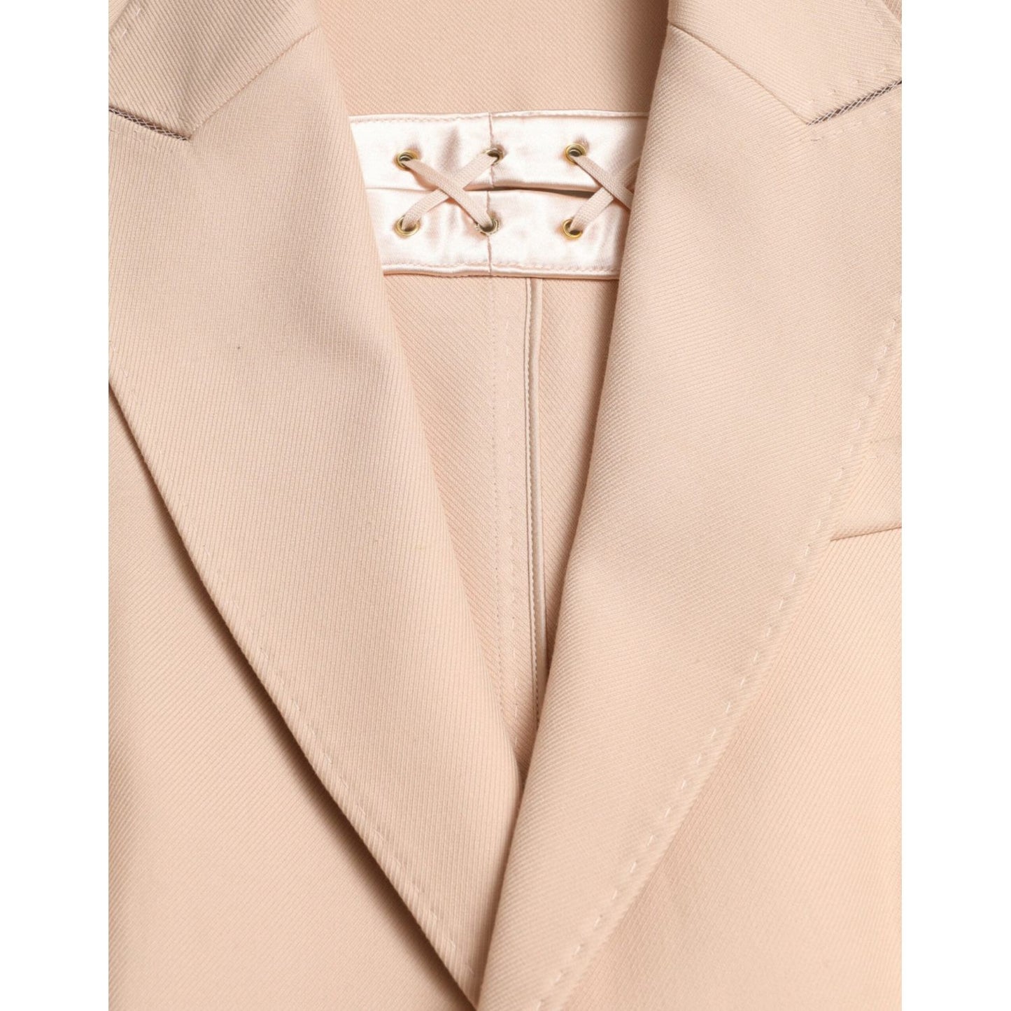 Dolce & Gabbana Elegant Beige Single-Breasted Trench Coat Dolce & Gabbana