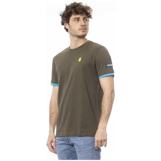 Invicta Green Cotton Men T-Shirt Invicta