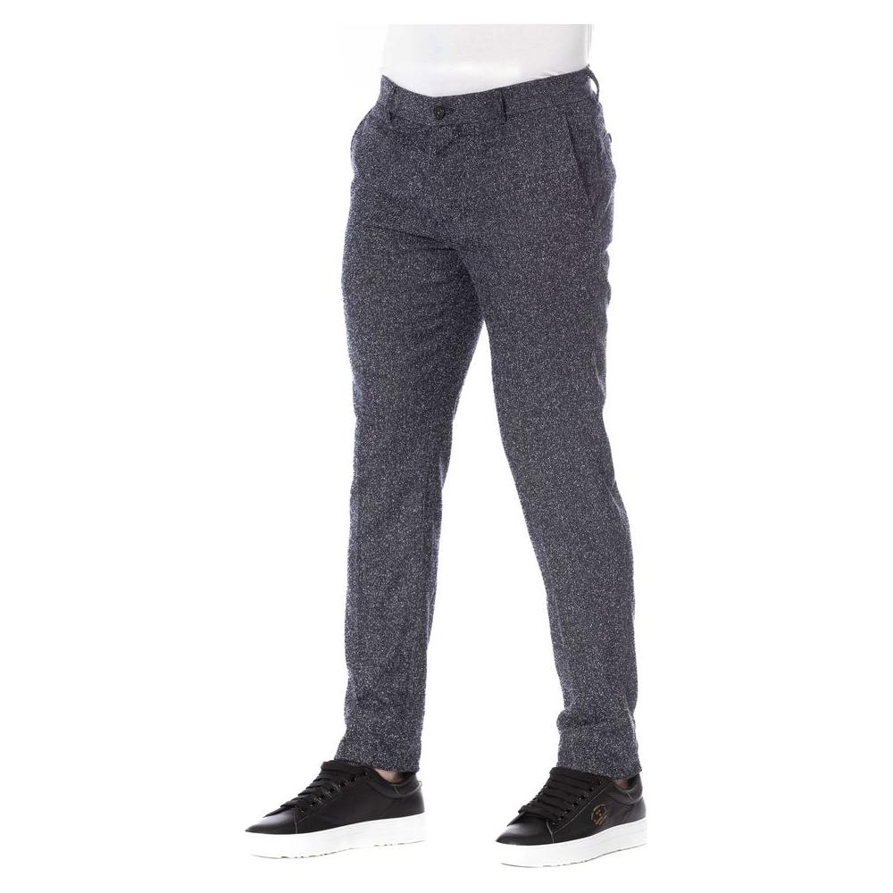 Trussardi Black Cotton Men Pant Trussardi