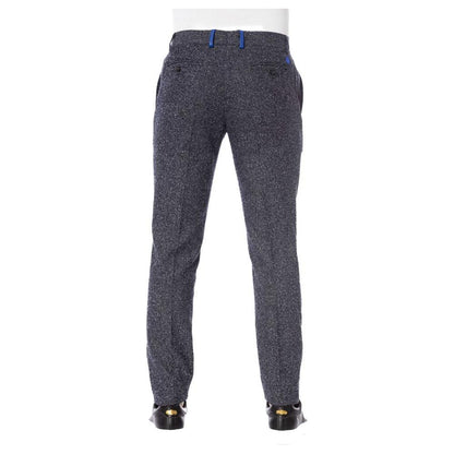Trussardi Black Cotton Men Pant Trussardi