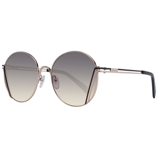 Emilio Pucci Rose Gold Metal Sunglasses