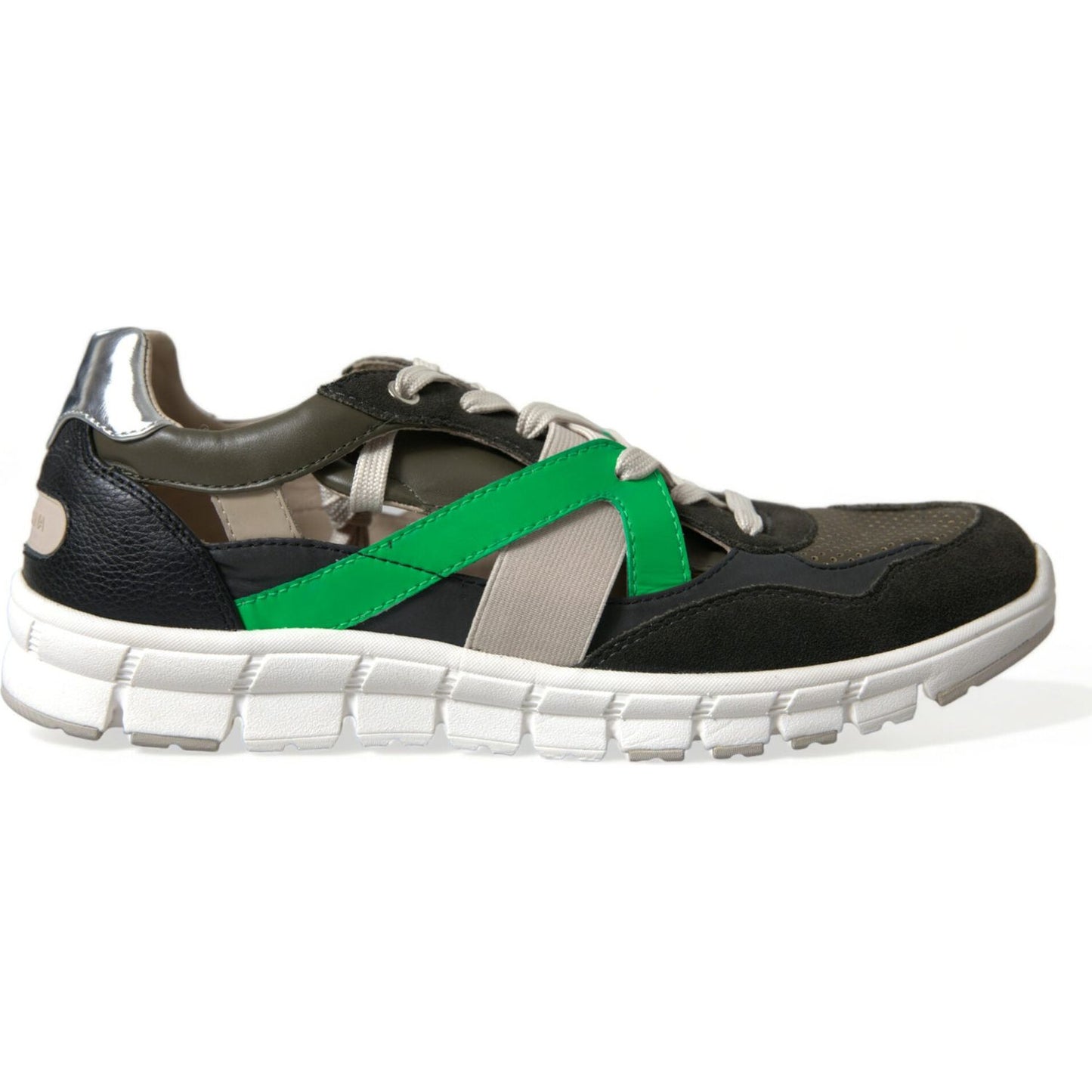 Dolce & Gabbana Multicolor Leather Suede Low Top Sneakers Shoes Dolce & Gabbana