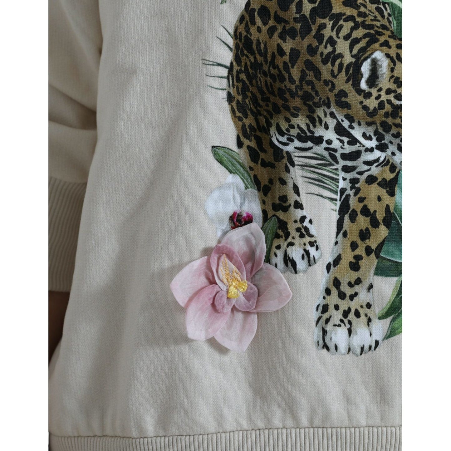 Dolce & Gabbana Elegant Jungle Print Crewneck Sweater Dolce & Gabbana