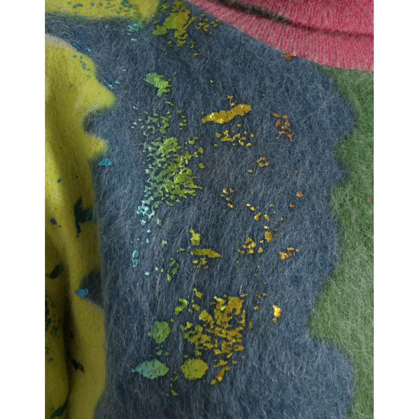 Dolce & Gabbana Multicolor Mohair Turtleneck Pullover Sweater Dolce & Gabbana