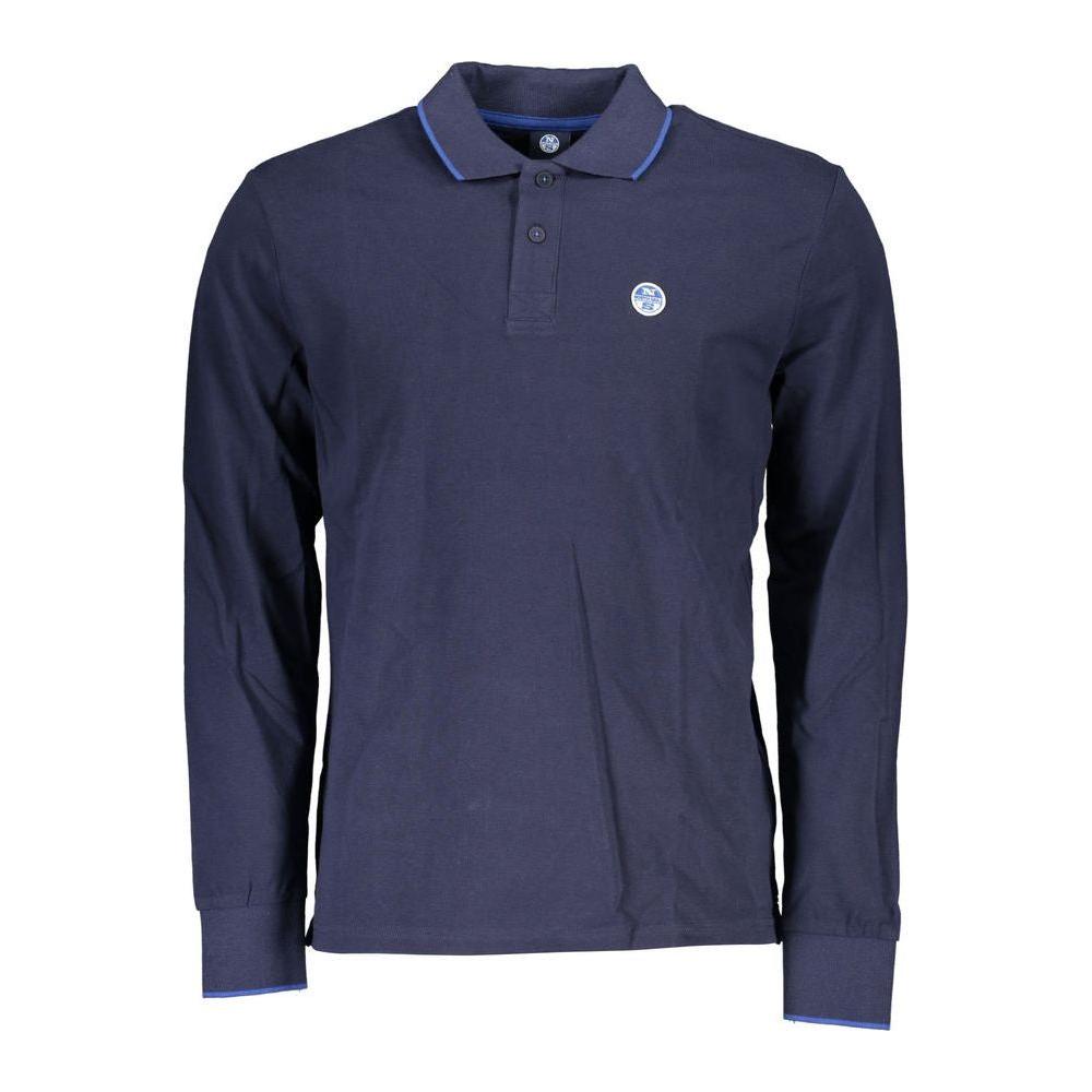 North Sails Blue Cotton Men Polo Shirt North Sails