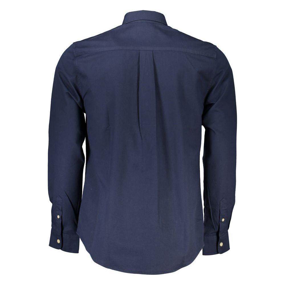 North Sails Blue Cotton Men Shirt North Sails