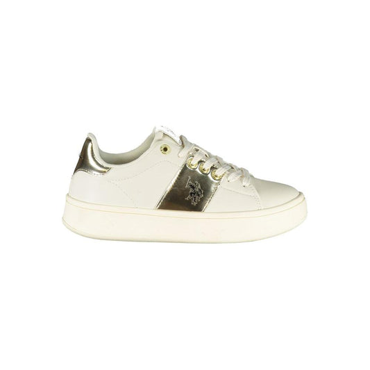 U.S. POLO ASSN. Beige Polyethylene Women Sneaker U.S. POLO ASSN.