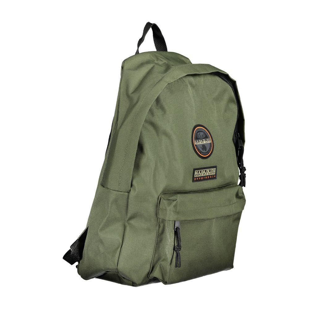 Napapijri Green Cotton Men Backpack Napapijri