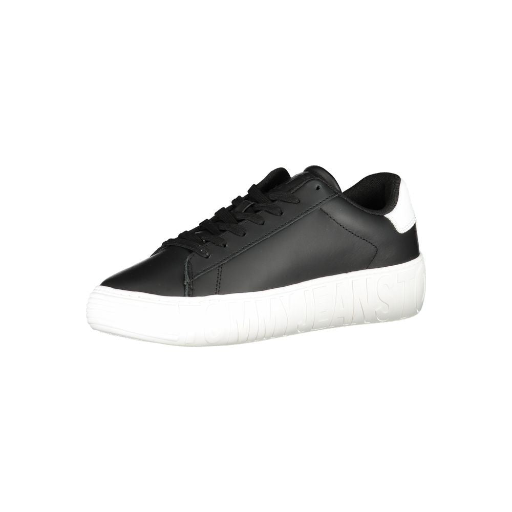 Tommy Hilfiger Black Polyethylene Men Sneaker Tommy Hilfiger