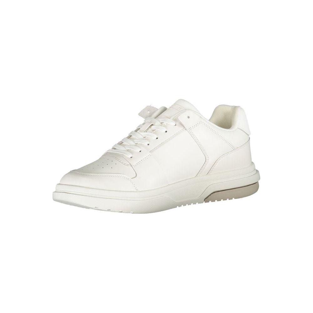 Tommy Hilfiger White Polyethylene Men Sneaker Tommy Hilfiger