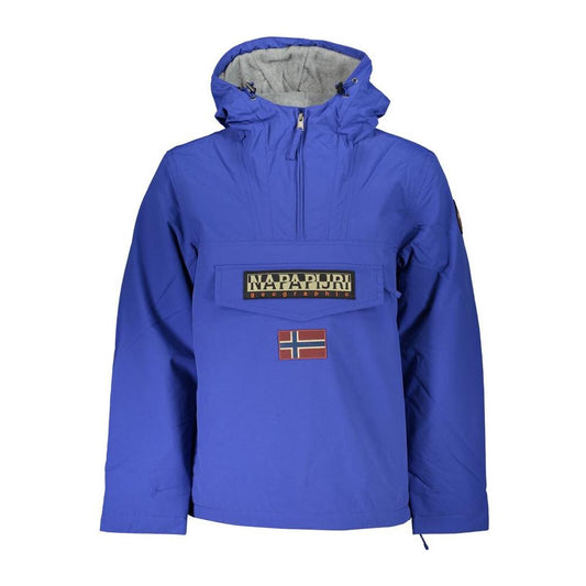 Napapijri Blue Polyamide Men Jacket Napapijri