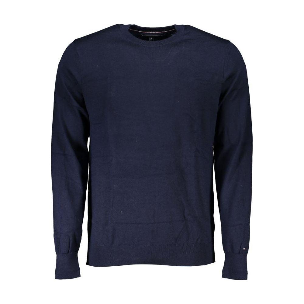 Tommy Hilfiger Blue Merino Men Sweater Tommy Hilfiger