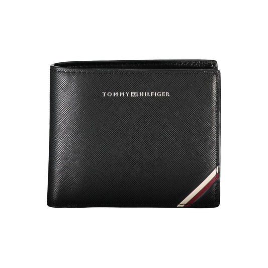 Tommy Hilfiger Black Leather Men Wallet Tommy Hilfiger