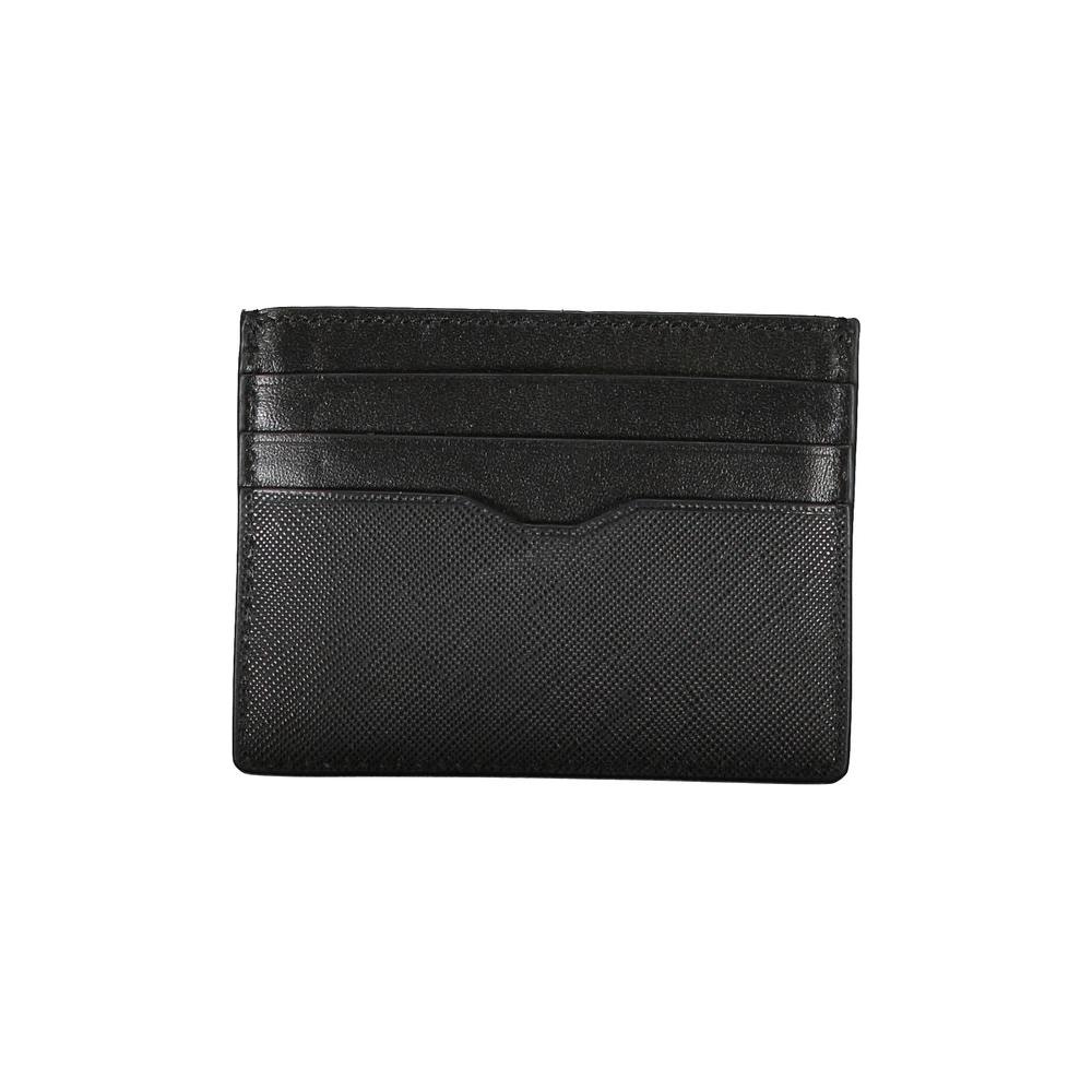 Tommy Hilfiger Black Leather Men Wallet Tommy Hilfiger