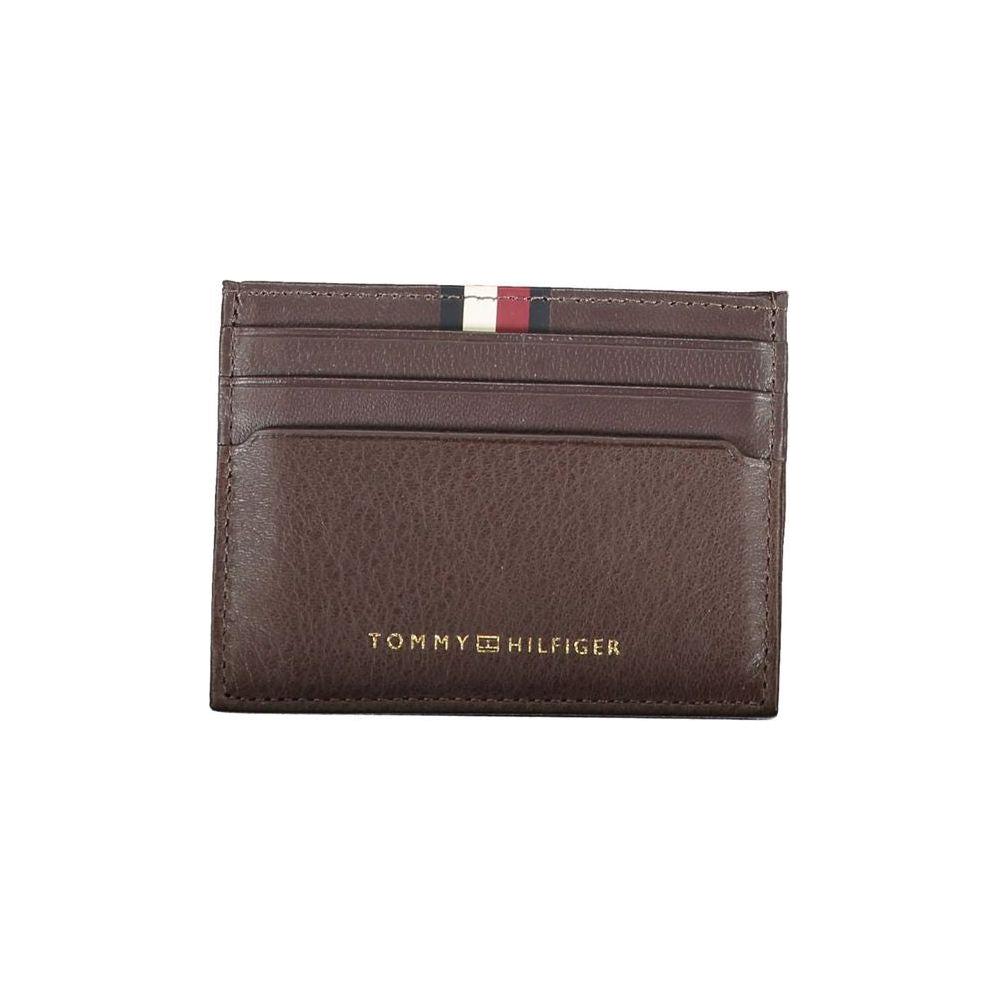 Tommy Hilfiger Brown Leather Men Wallet Tommy Hilfiger