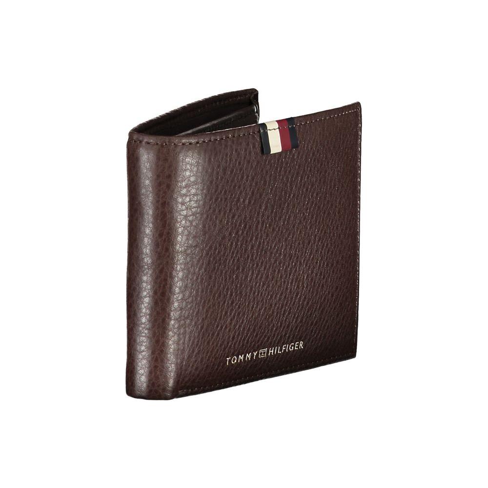 Tommy Hilfiger Brown Leather Men Wallet Tommy Hilfiger