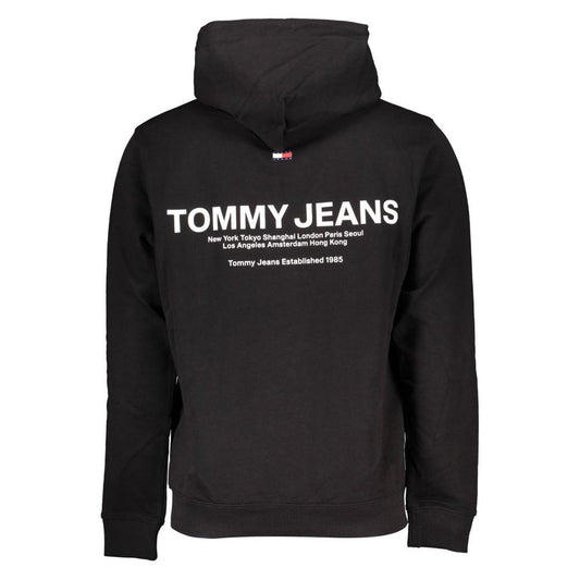 Tommy Hilfiger Black Cotton Men Sweater Tommy Hilfiger