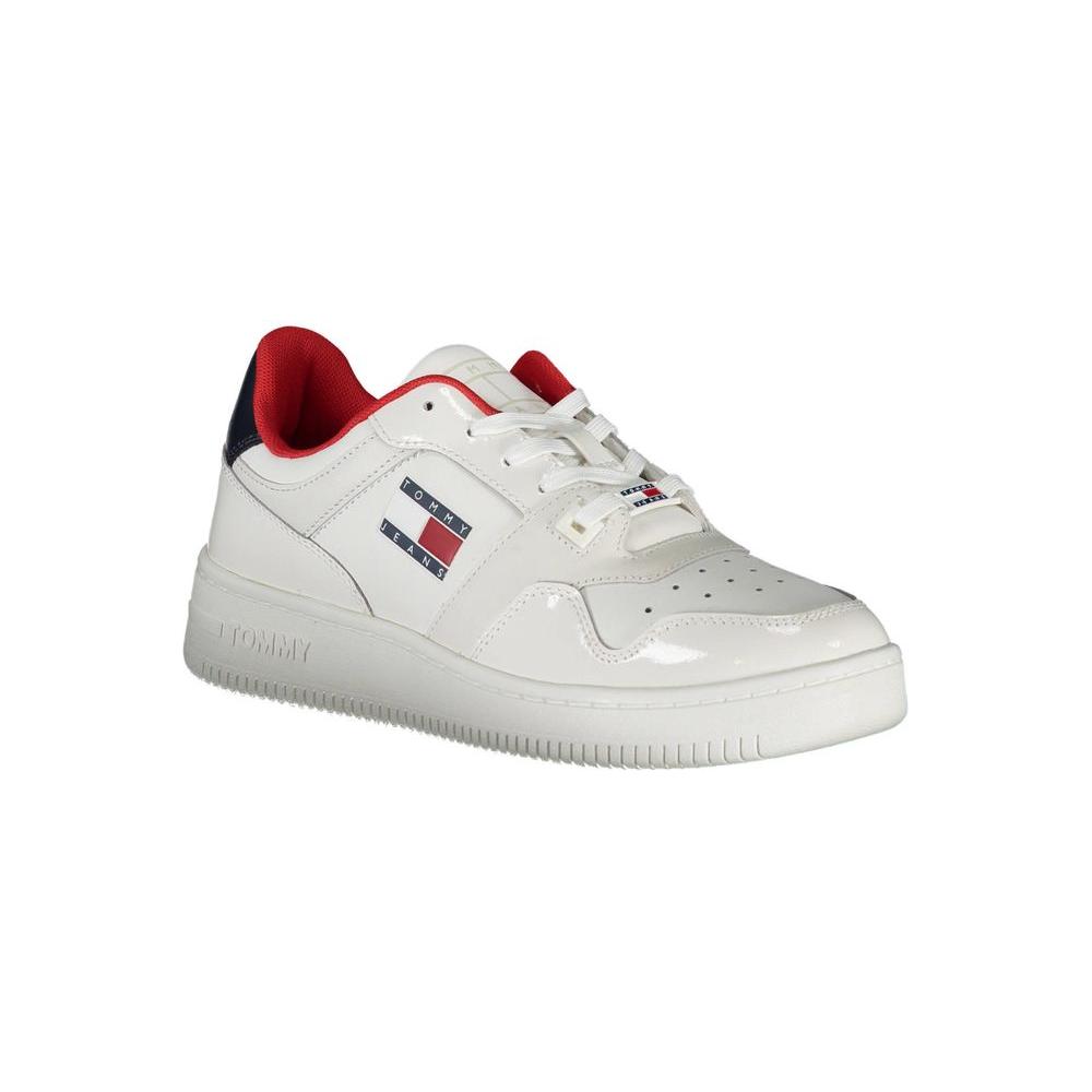 Tommy Hilfiger White Leather Women Sneaker Tommy Hilfiger