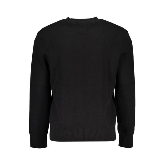 Tommy Hilfiger Black Cotton Men Sweater Tommy Hilfiger