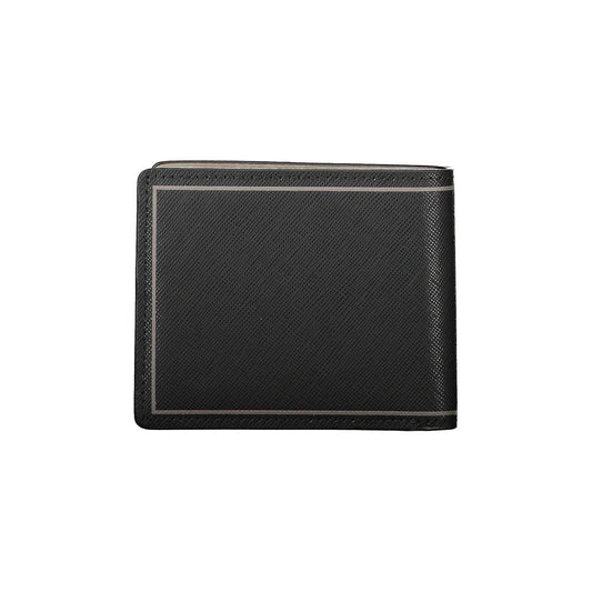 Tommy Hilfiger Black Leather Double Card Wallet Tommy Hilfiger