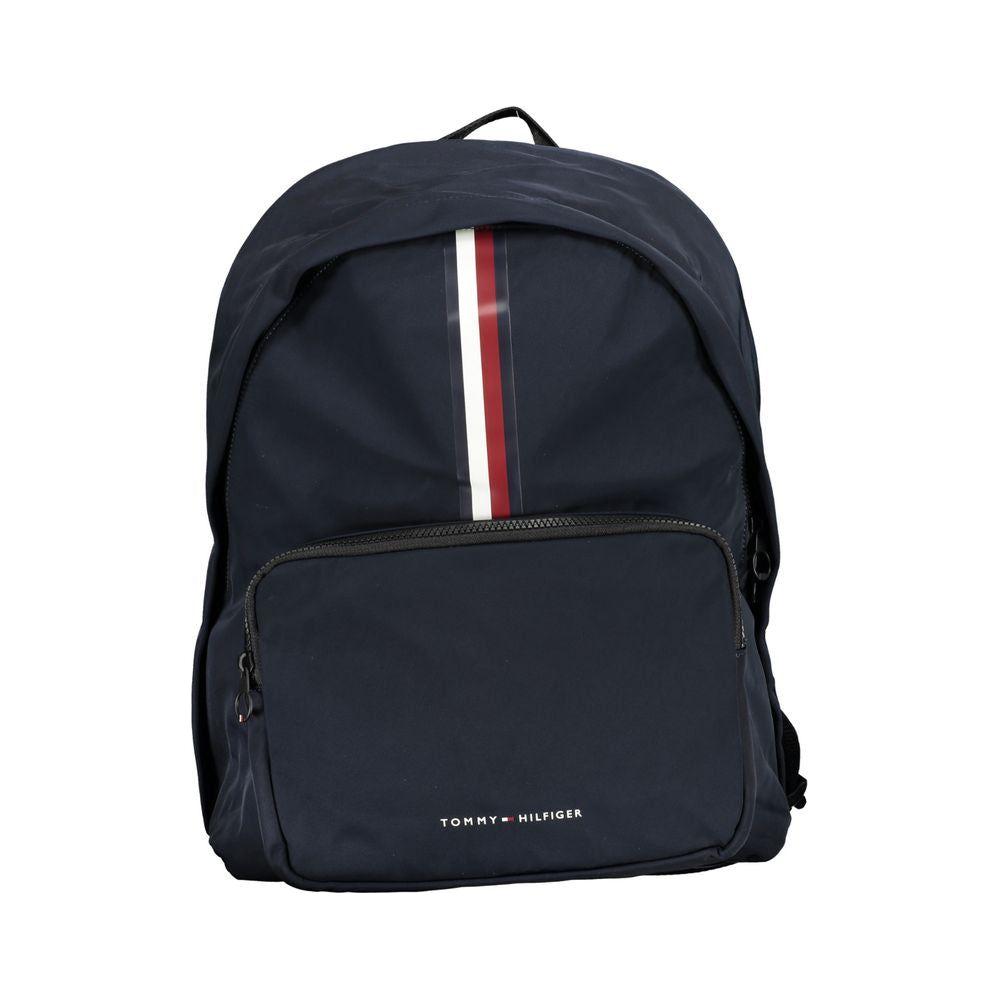 Tommy Hilfiger Sleek Blue Backpack with Laptop Holder Tommy Hilfiger