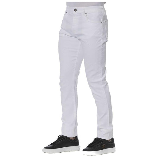 Trussardi Jeans White Cotton Men Jeans Trussardi Jeans