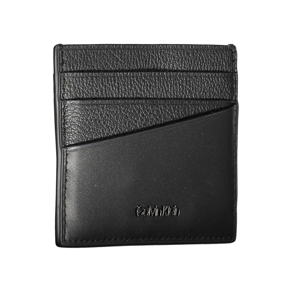 Calvin Klein Elegant Leather Card Holder in Timeless Black