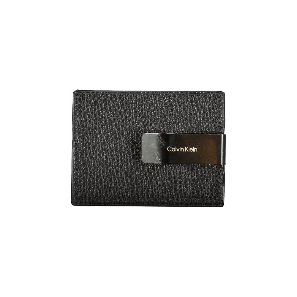 Calvin Klein Sleek Leather Card Holder with Money Clip Calvin Klein