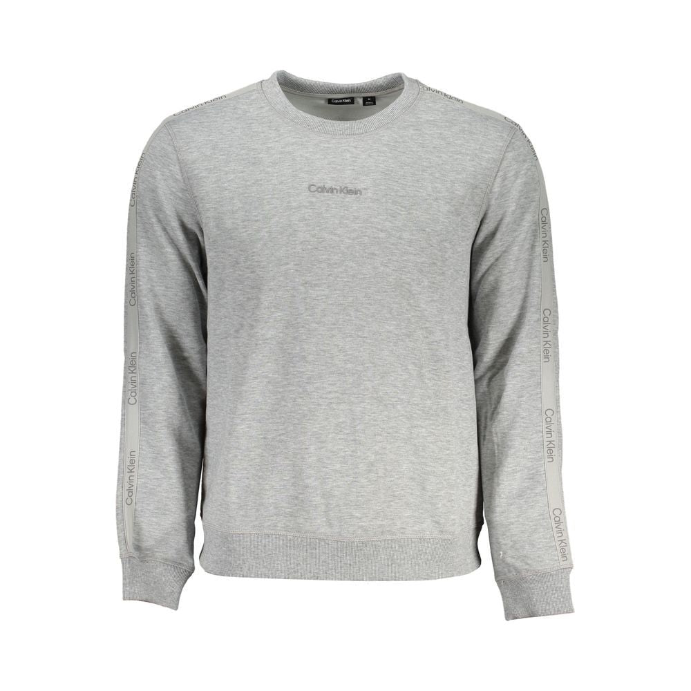 Calvin Klein Sleek Gray Long Sleeve Sweatshirt Calvin Klein