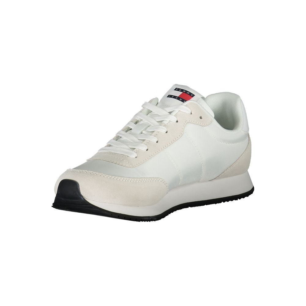 Tommy Hilfiger Sleek White Sneakers with Contrasting Details Tommy Hilfiger