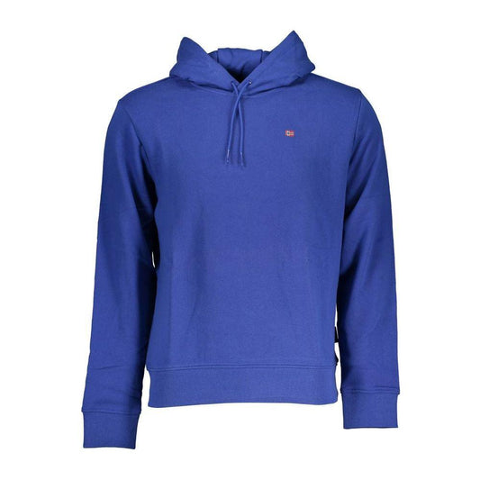 Napapijri Chic Blue Hooded Long Sleeve Sweatshirt Napapijri