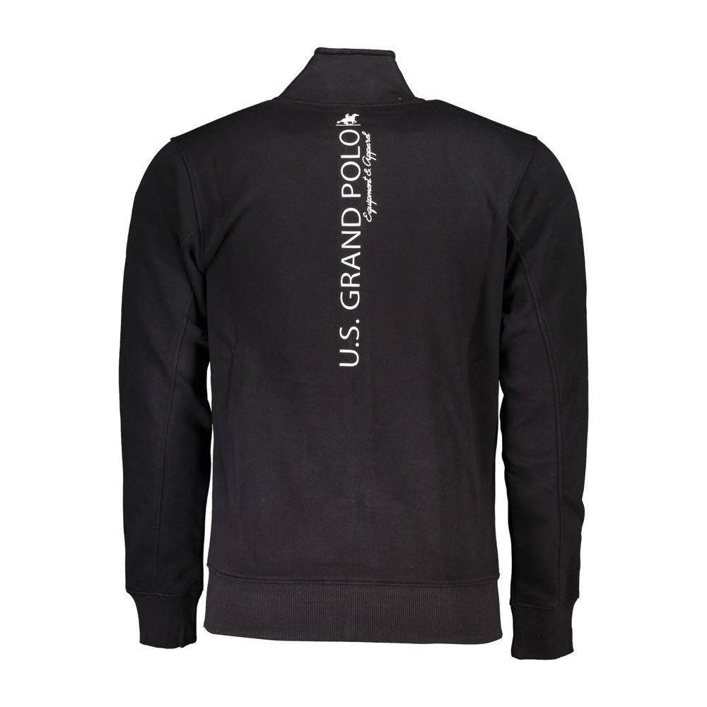 U.S. Grand Polo Chic Fleece Long Sleeve Sweatshirt with Contrast Details U.S. Grand Polo