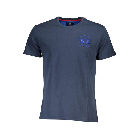 La Martina Blue Cotton T-Shirt