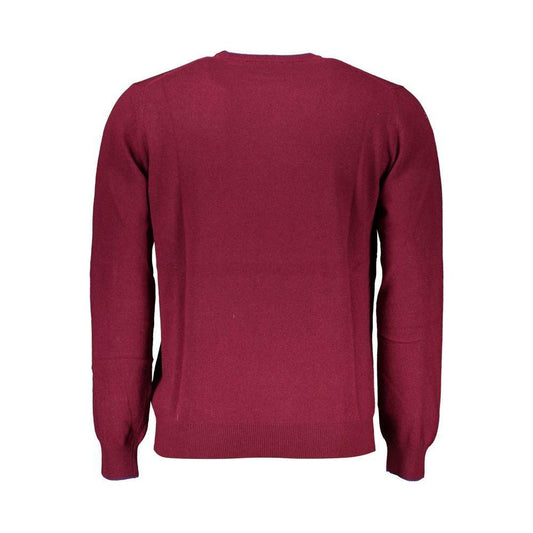 Harmont & Blaine Chic Pink Crew Neck Sweater with Contrast Details Harmont & Blaine