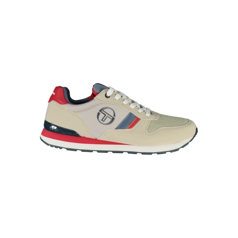 Sergio Tacchini Gray Embroidered Lace-Up Sports Sneakers Sergio Tacchini