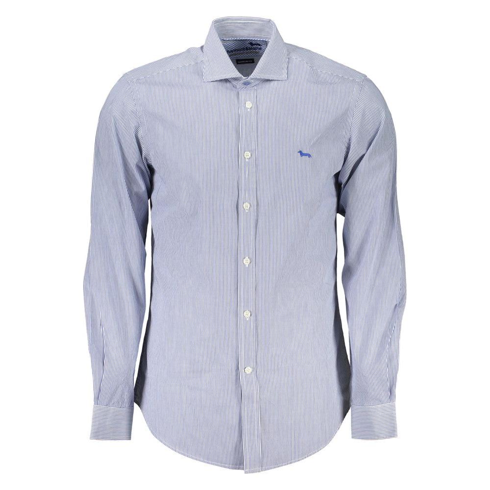 Harmont & Blaine Elegant Blue Organic Cotton Shirt Harmont & Blaine