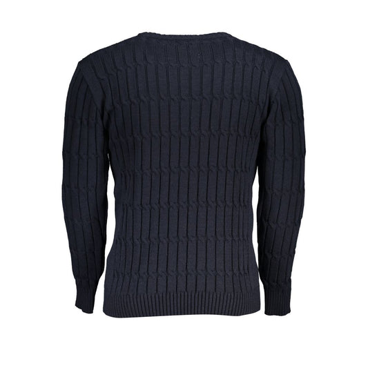 U.S. Grand Polo Elegant Twisted Crew Neck Sweater U.S. Grand Polo