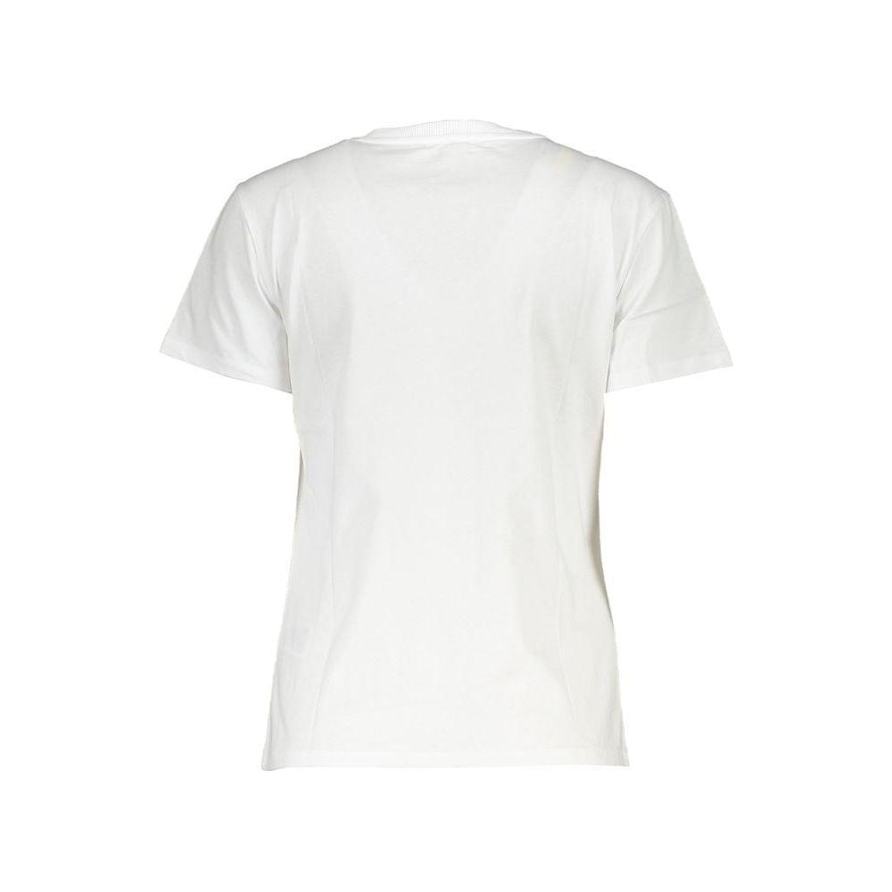 Patrizia Pepe Elegant Short Sleeve Crew Neck Tee with Logo Patrizia Pepe