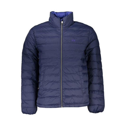 La Martina Elegant Long-Sleeved Blue Jacket La Martina