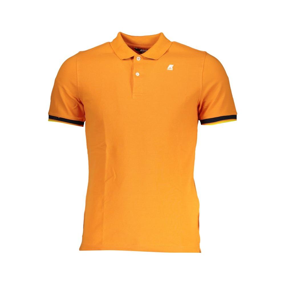 K-WAY Vibrant Orange Contrast Detail Polo K-WAY